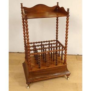 Music Cabinet Sheet Music Magazine Rack Canterbury Mahogany Serving Trolley 19th Century