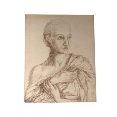 Drawing Ink Ernst Van Leyden Portrait Woman Karin Van Leyden Portret 1933