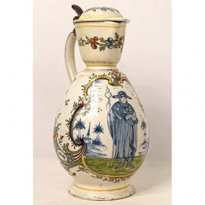 Patronymic Pitcher Earthenware South West Jacques Philippe Quinnot 1786 XVIIIth