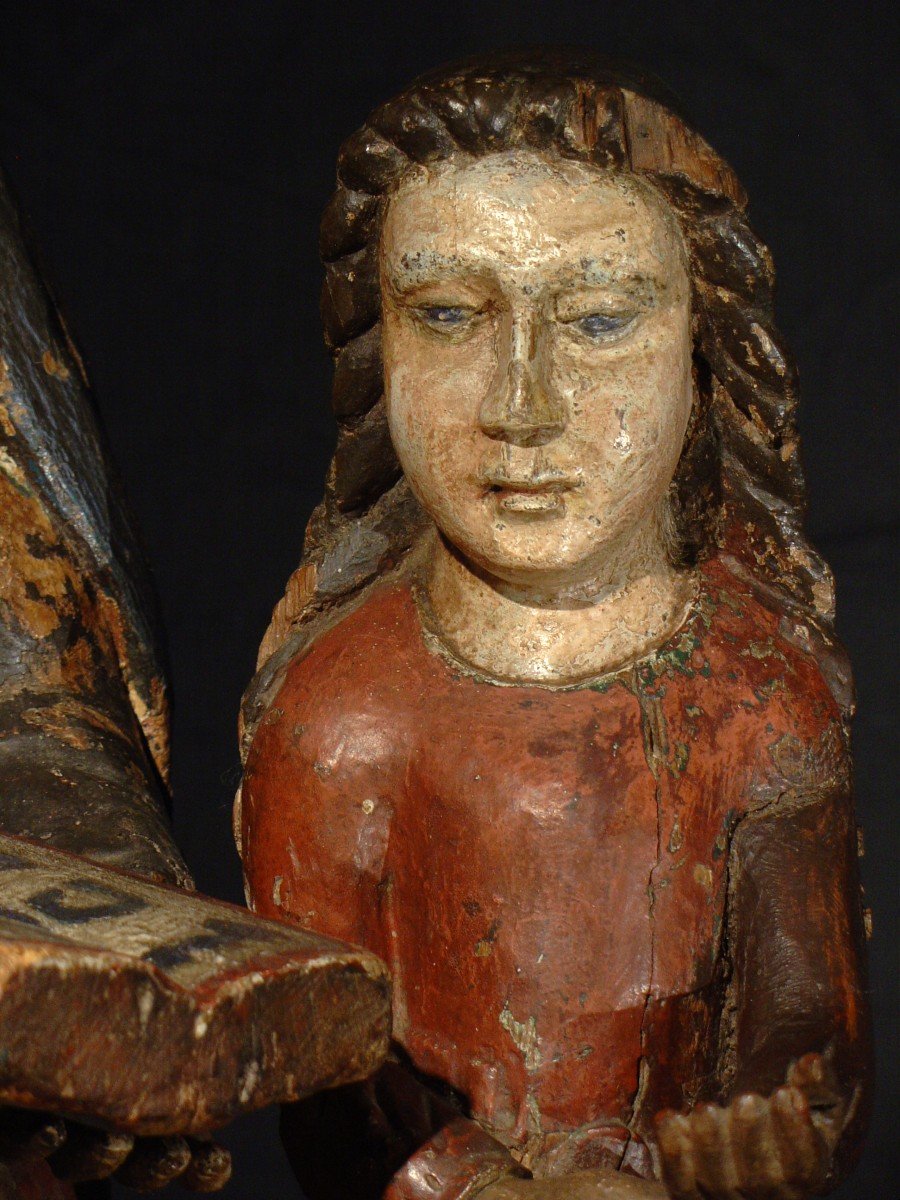 16th Century Statue Saint Anne-photo-4