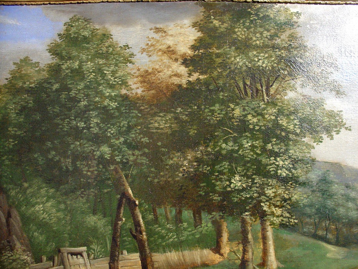 18th Century Painting Lion's Hunt -photo-4