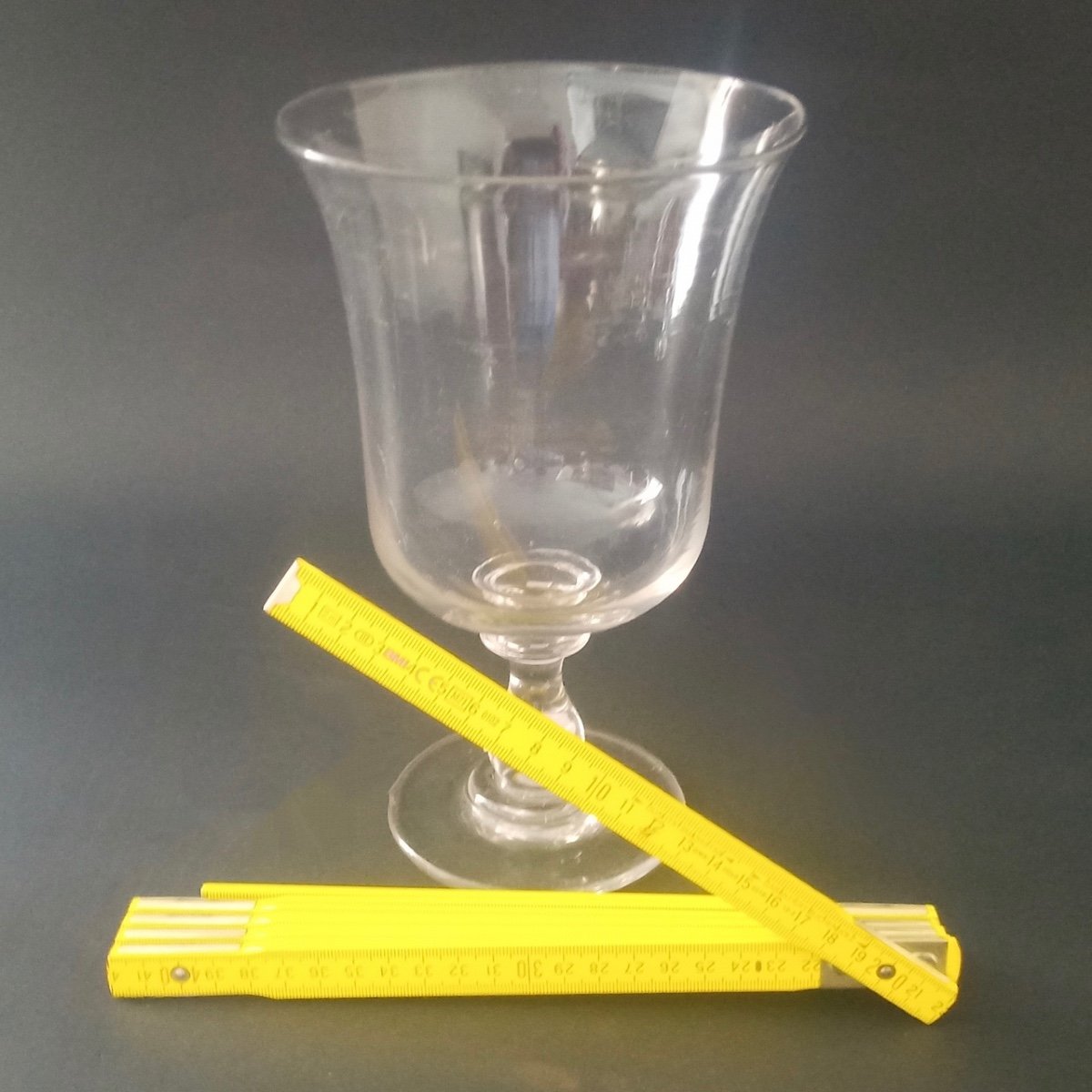 Old Very Large Mouth Blown Red Wine Glass 1000ml-photo-6