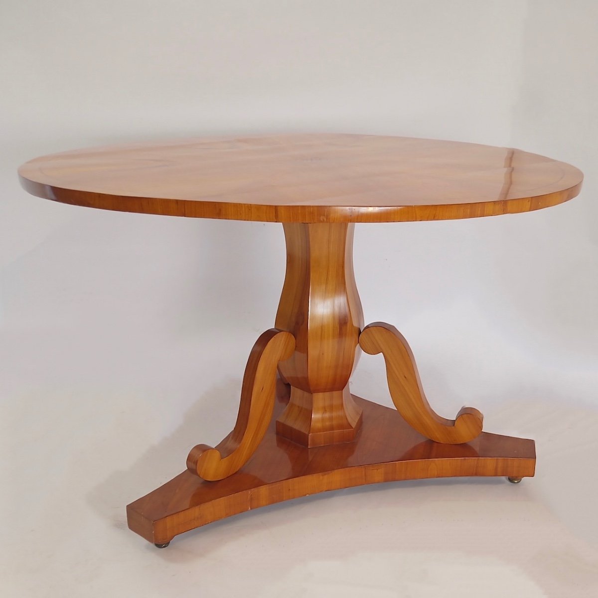 Biedermeier Coffee Table, Cherry Wood Around 1810-photo-3