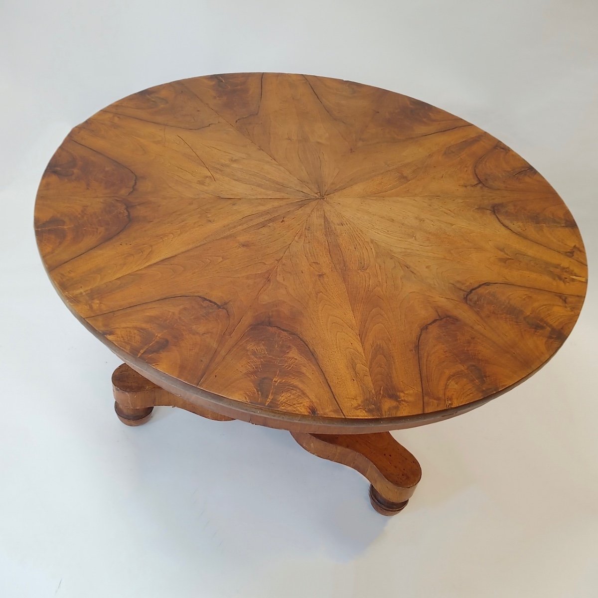 Biedermeier Walnut Table-photo-3