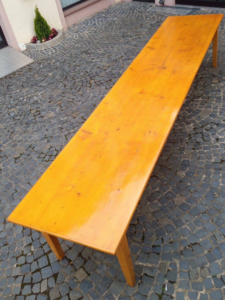 Antique Table From The 19th Century, 433 Cm Long-photo-3