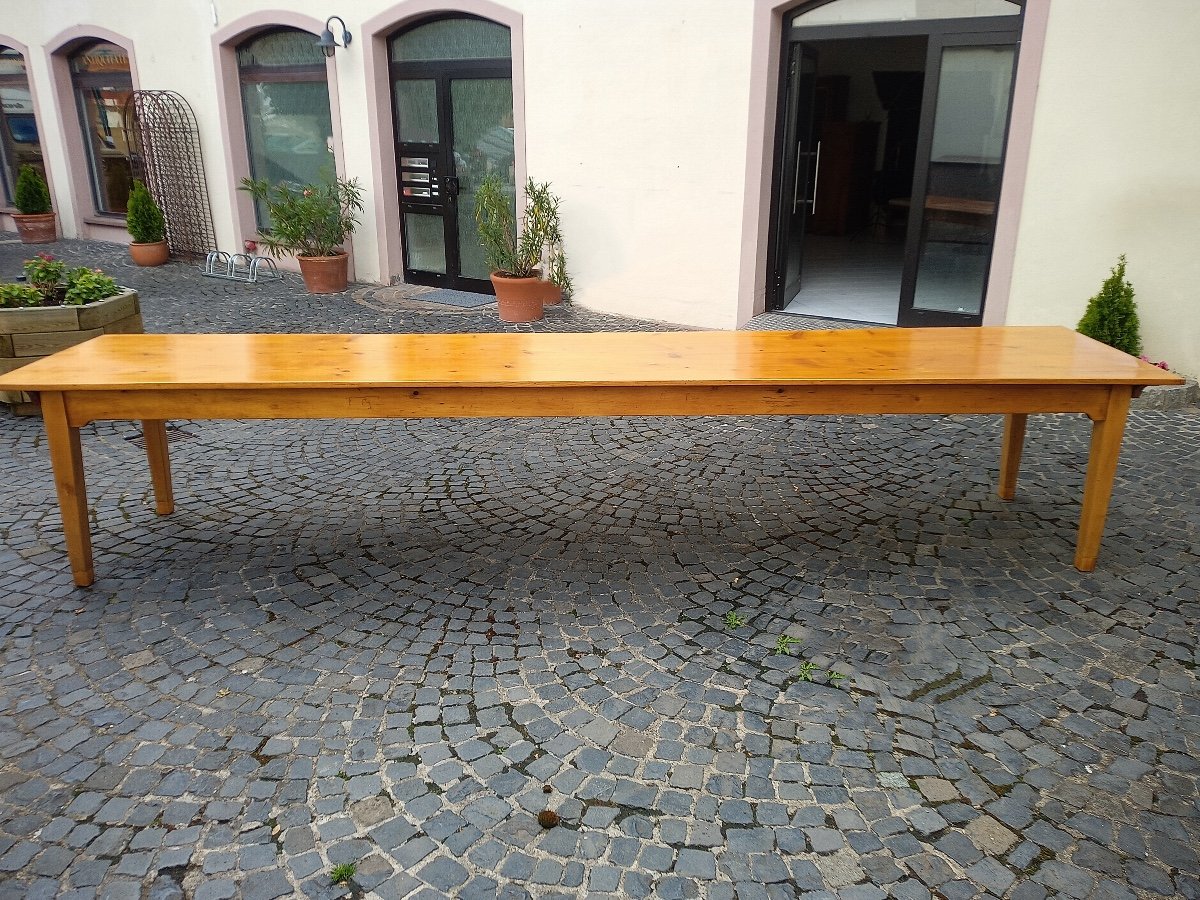 Antique Table From The 19th Century, 433 Cm Long