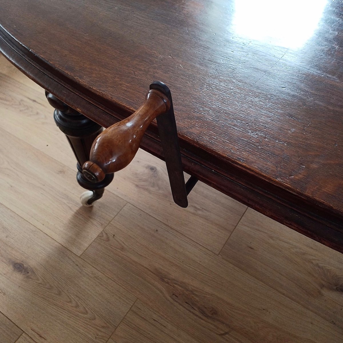 Large Extendable Dining Table, England Circa 1880-1900-photo-2