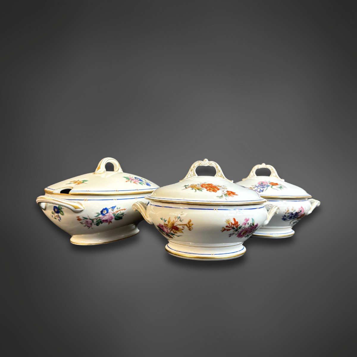 Porcelain Service Alfred Hache Company, Vierzon Circa 1900-1920 France-photo-7