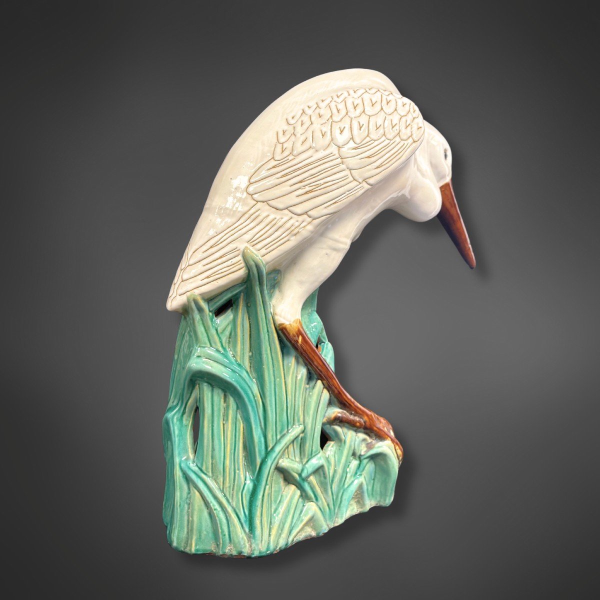 Art Deco Terracotta "heron"-photo-4