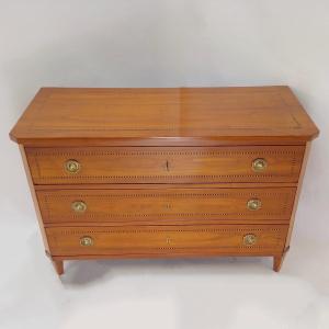 Classicisme / Commode L.xvi Merisier Vers 1800