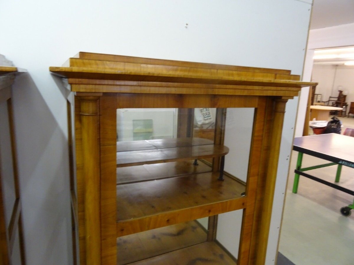 A Pair Of Biedermeier Display Cabinets, Vienna Circa 1830-photo-4