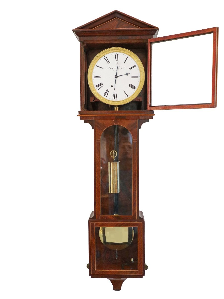 Original Biedermeier Lantern Clock Vienna Circa 1830-photo-4