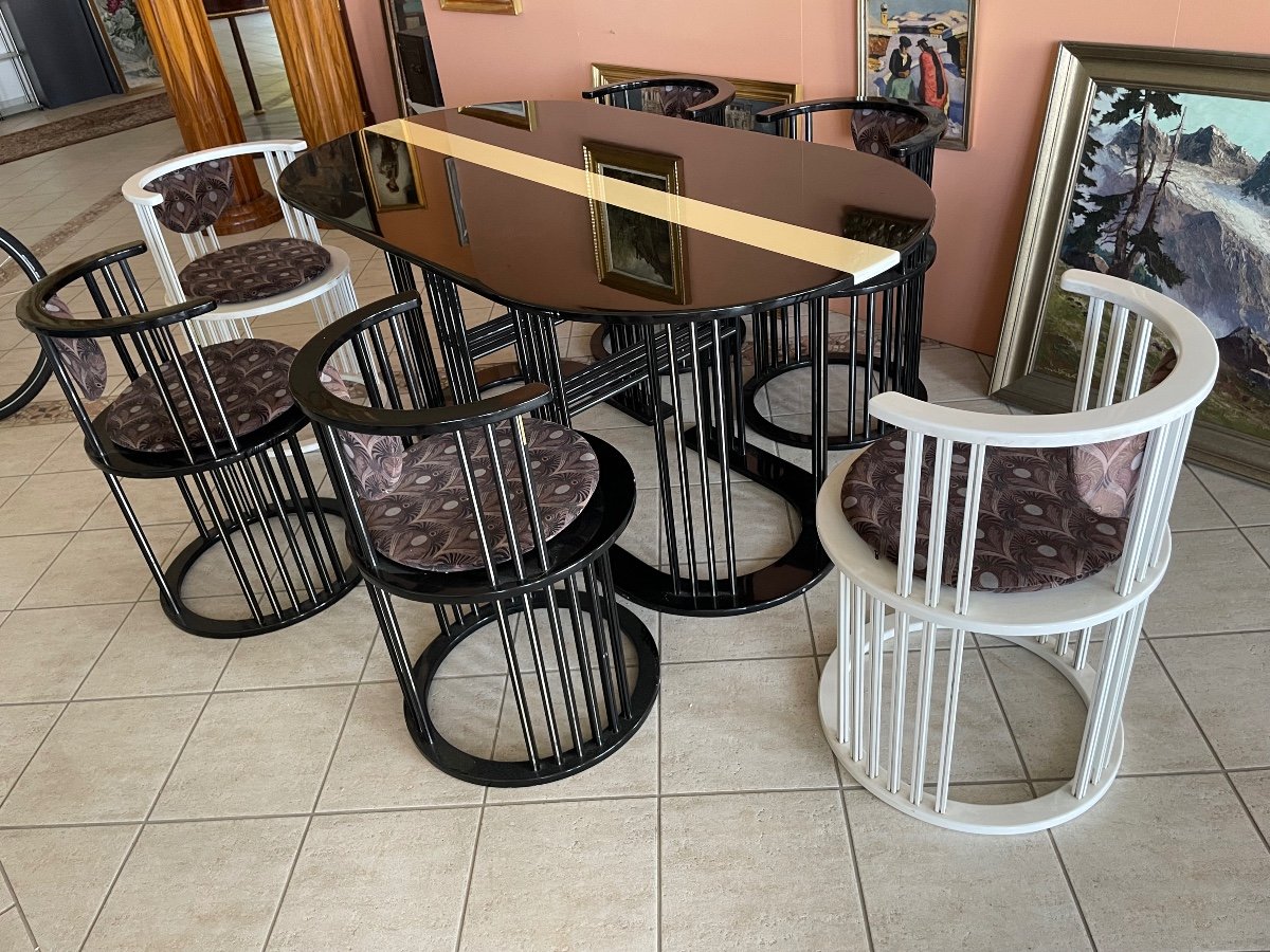 7 Piece Design Seating Set Vienna, Circa 1990