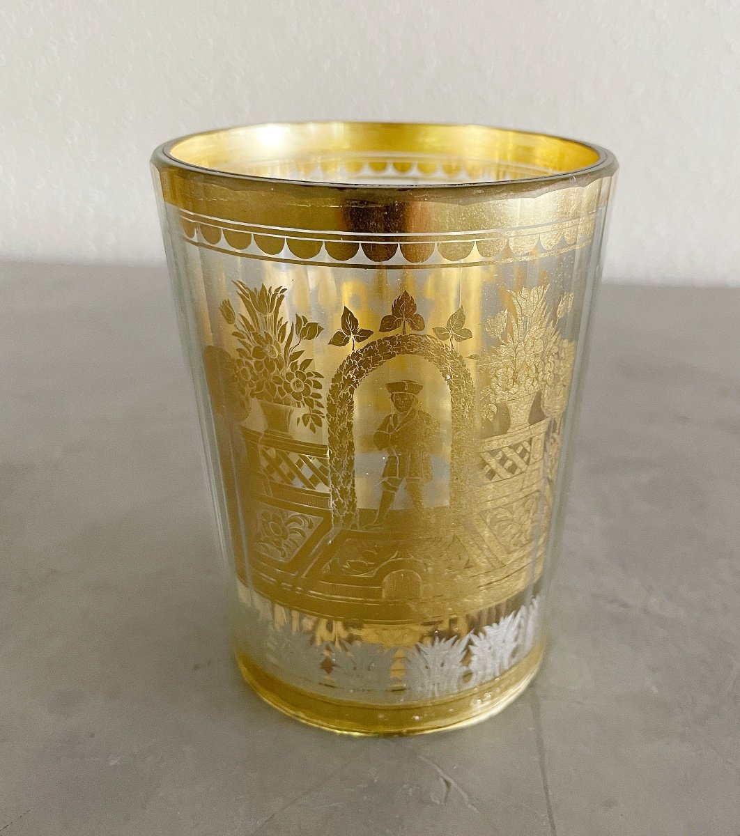 Verre Baroque Intermédiaire Doré -photo-3