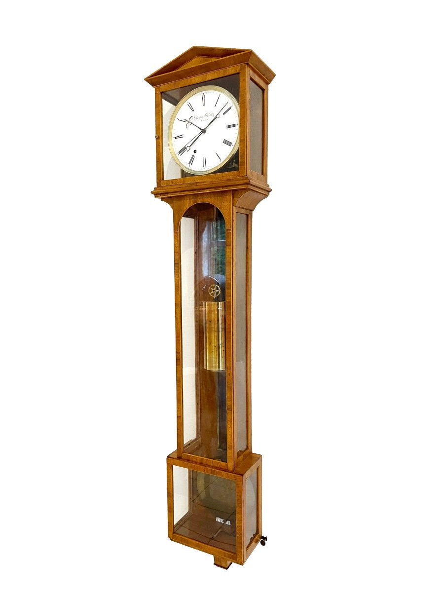 Biedermeier Clock “laterndl Uhr” By Ludwig Ellforth, Vienna 1830