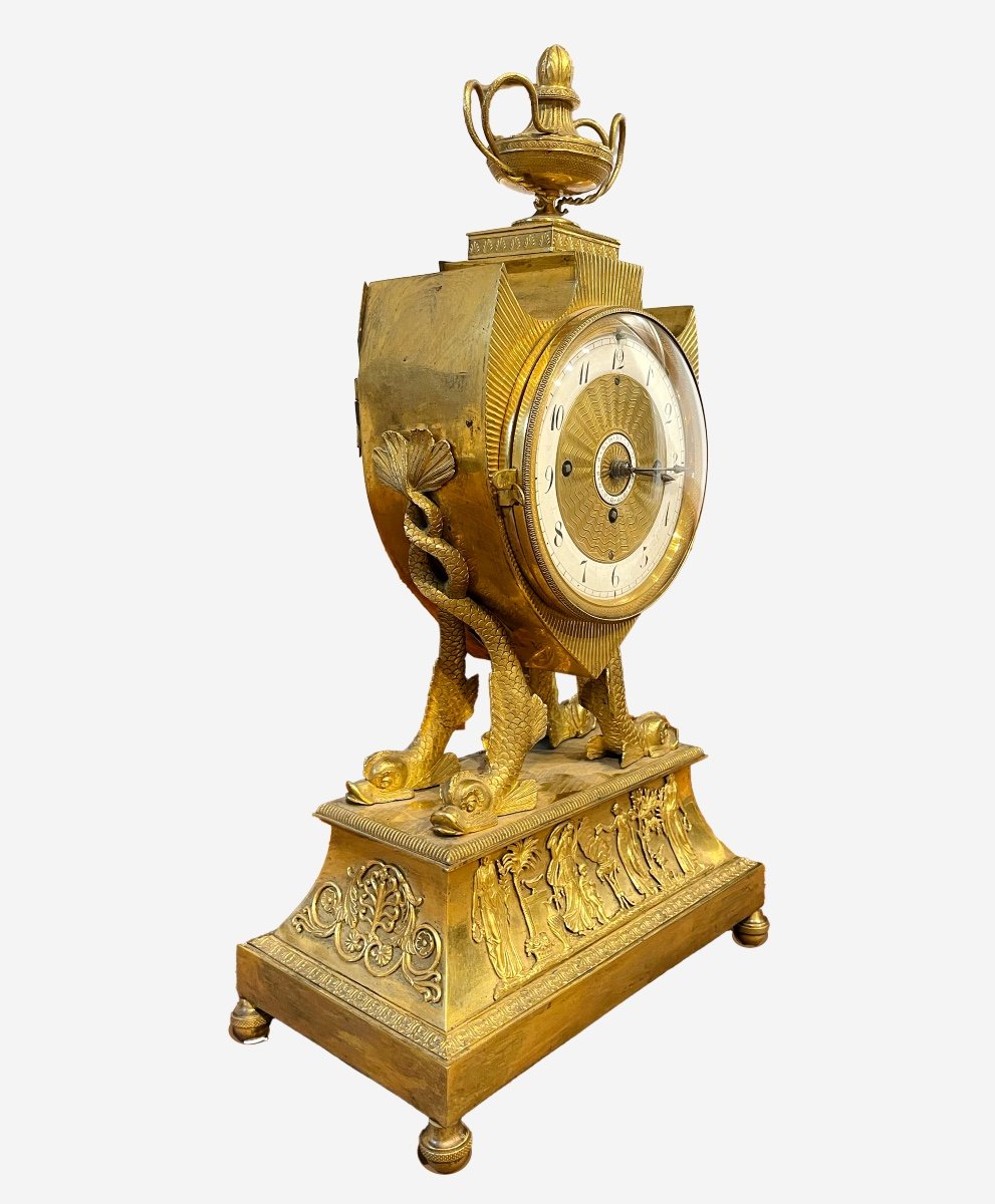  Viennese Empire Clock, Vienna Circa 1810-photo-3