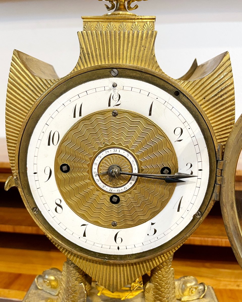  Viennese Empire Clock, Vienna Circa 1810-photo-6