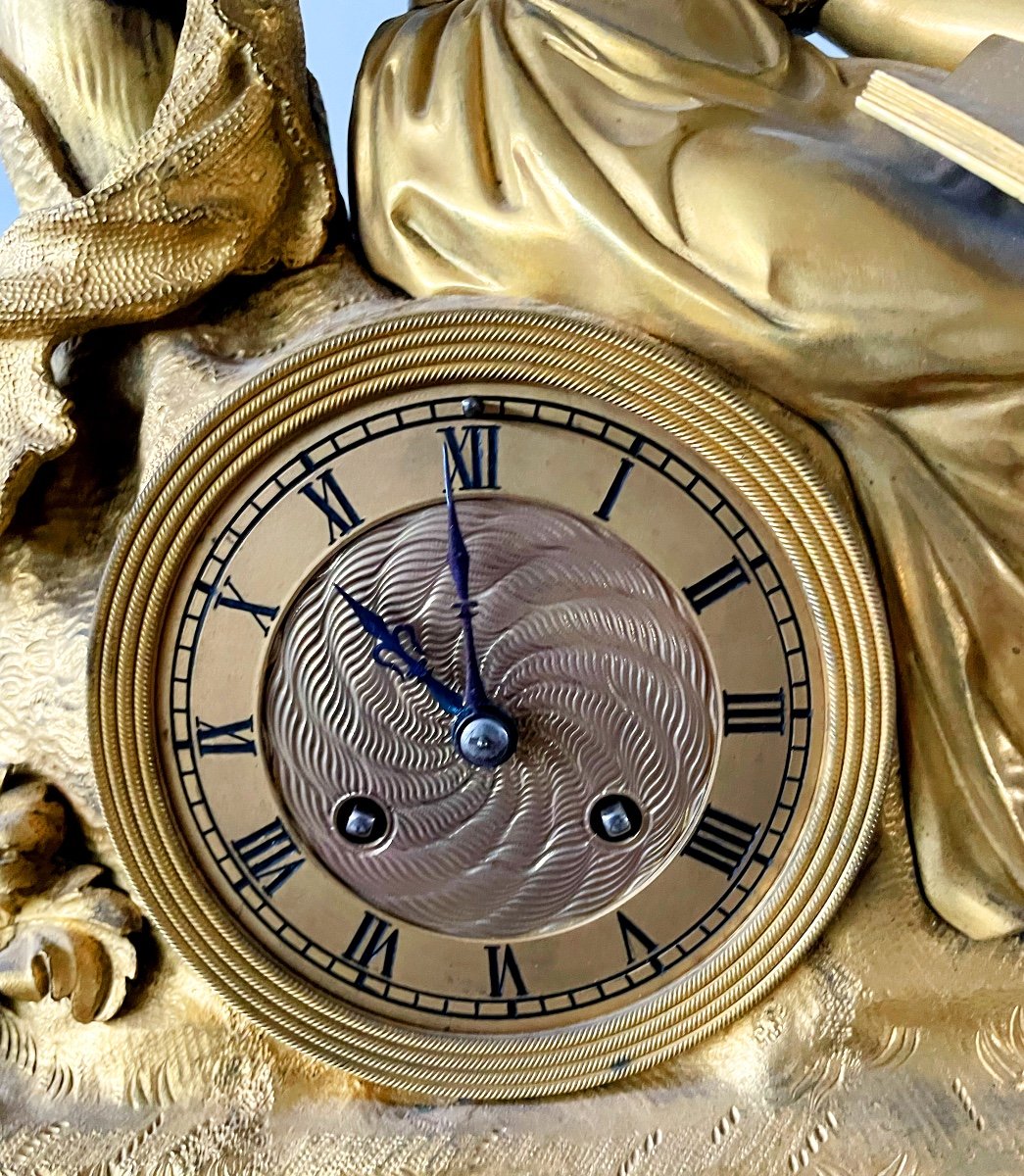 French Biedermeier Clock-photo-2