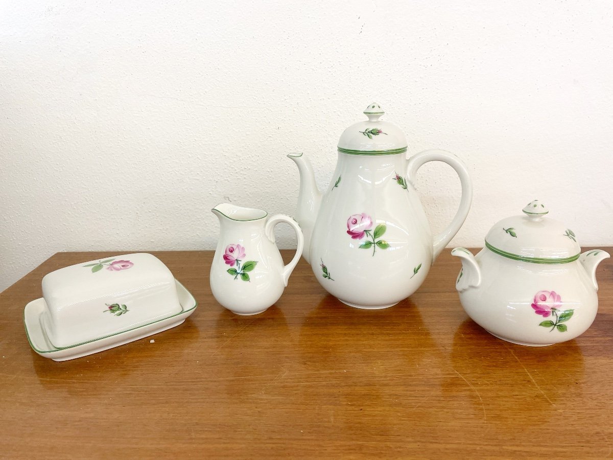 Coffee Service From Augarten Porzellan Wien, 10 Pieces-photo-3