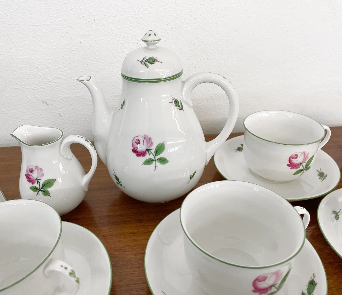 Coffee Service From Augarten Porzellan Wien, 10 Pieces-photo-3