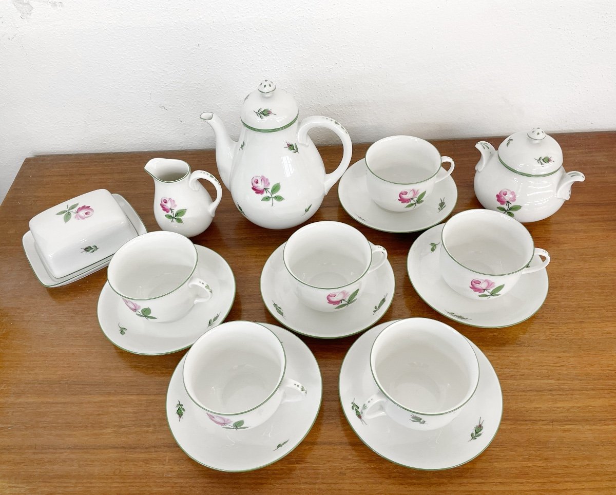 Coffee Service From Augarten Porzellan Wien, 10 Pieces