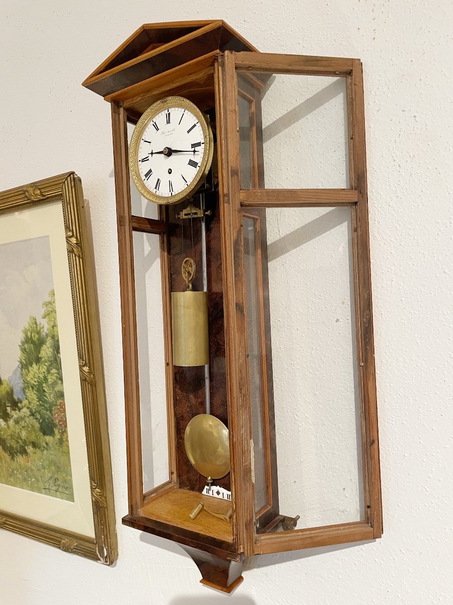 Miniature Biedermeier „Horloge de Toit – Dachluhr“ Signé Paul Simeth-photo-6