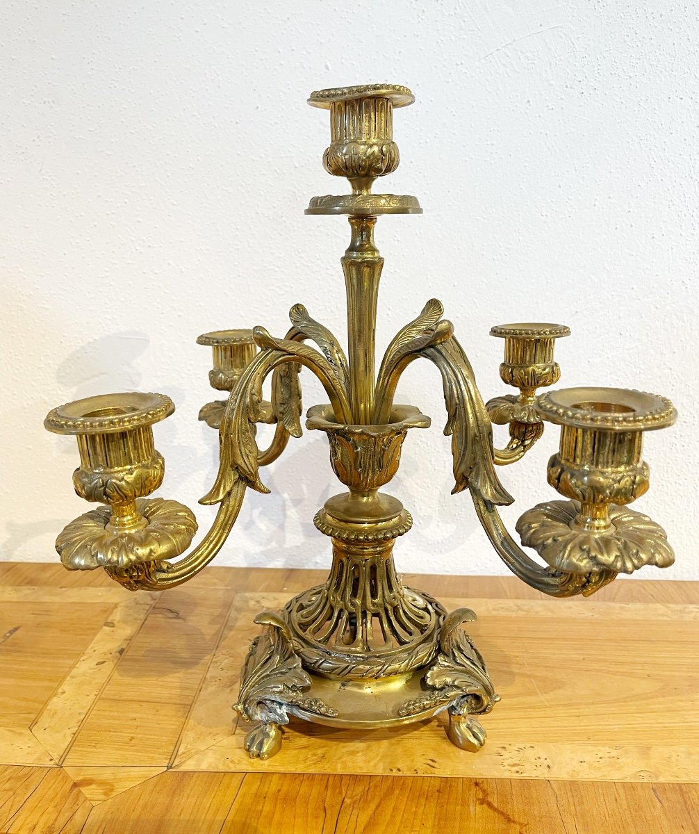 Lustre en Bronze 5 Flammes