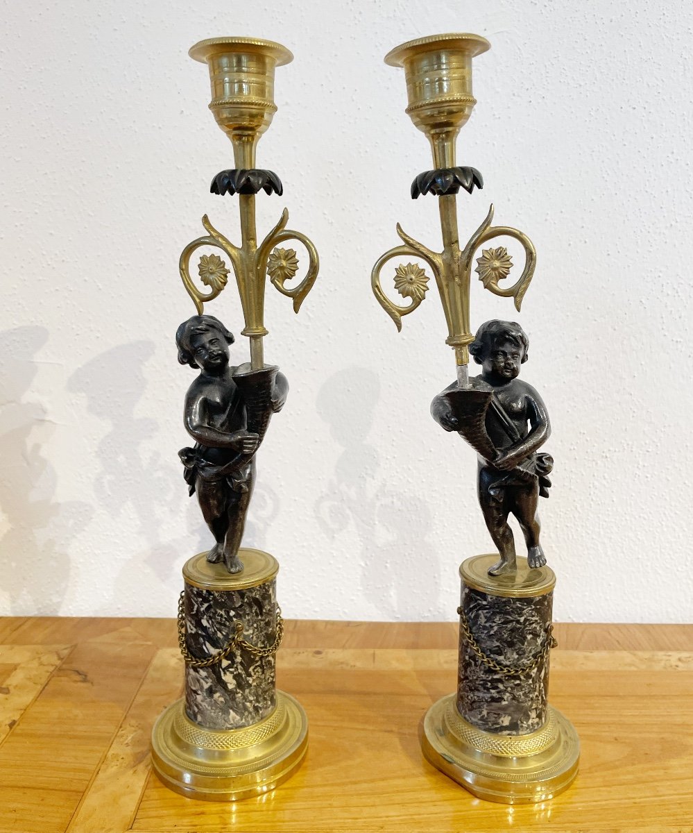 A Pair Of French Girandoles