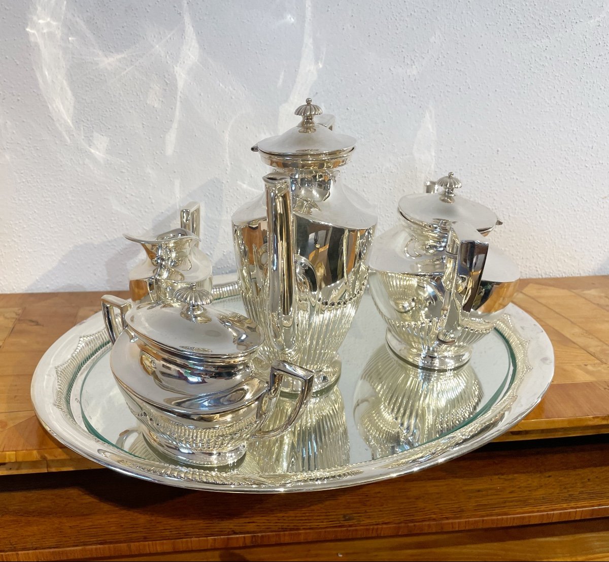 5 Piece Silver Coffee Set, 3.5 Kg -photo-3