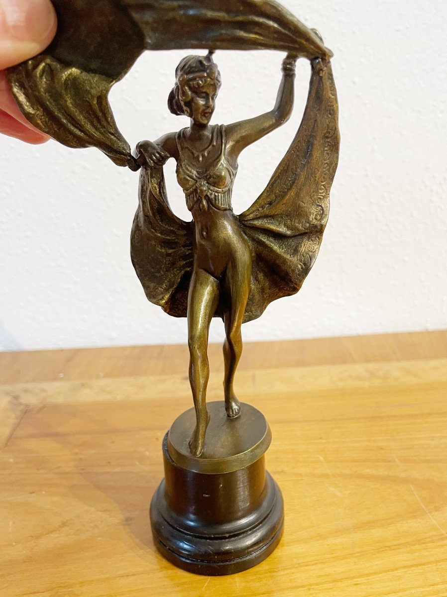 Bronze érotique avec Fonction Pliante, vers 1920-photo-3