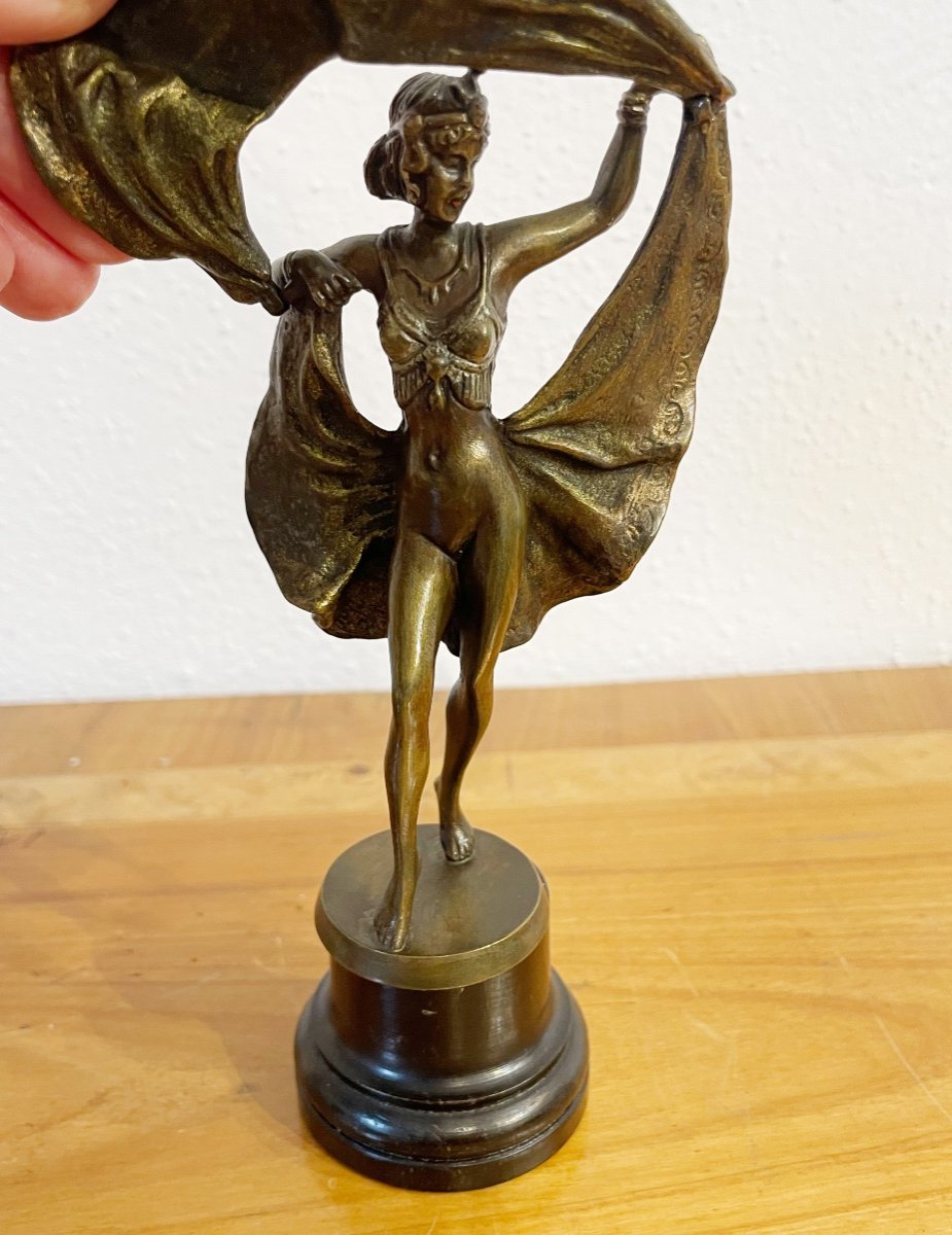 Bronze érotique avec Fonction Pliante, vers 1920-photo-1