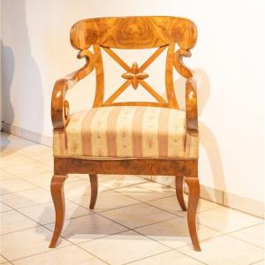 Une Paire De Fauteuils à Palettes Biedermeier  Vienne Vers 1830