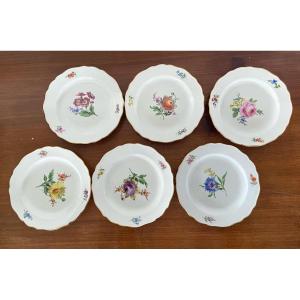 6 Piece Meissen Cake Plates