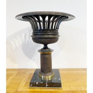 Rehausse en Bronze avec Socle en Marbre