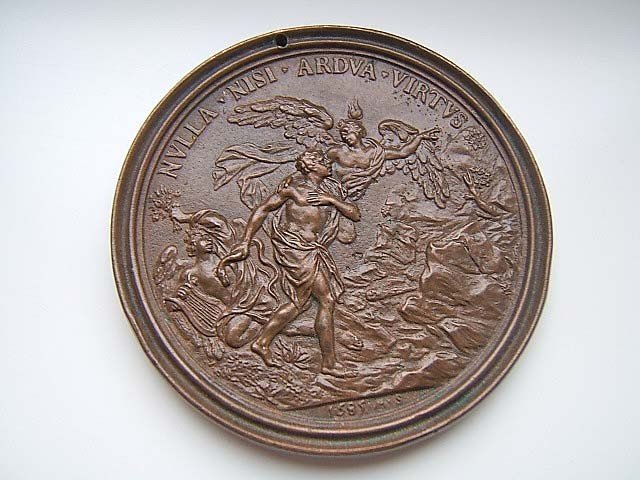 Massimiliano Soldani-benzi (1656-1740. Double-sided Medal, Signed And Dated 1685. 17th Century-photo-2
