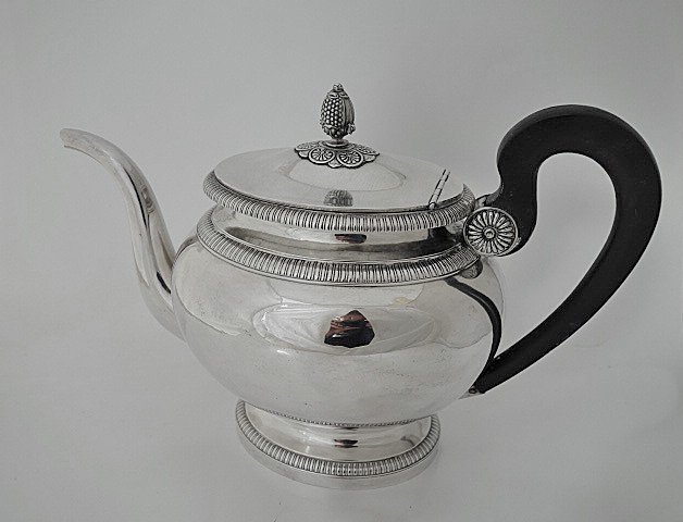 Large Silver Teapot Paris, Circa 1820, Maker's Mark