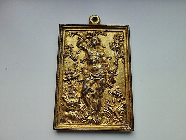 Set Of Four Renaissance Gilt Bronze Plaques From The 17th Century-photo-1