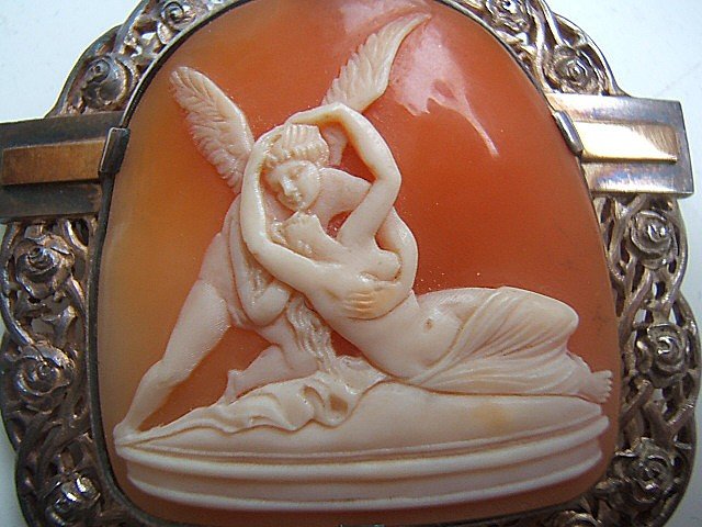 Very Beautiful Art Deco Brooch On Silver Shell. Paris, Circa 1920-photo-2