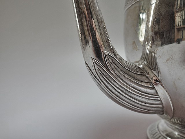 Grande Théière Décorative En Argent Massif. Empire, Paris Vers 1820-photo-2