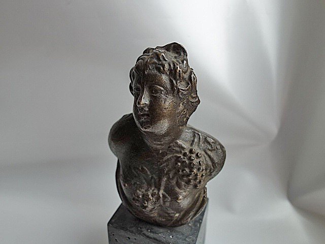 Buste En Bronze Baccus Renaissance Italie XVIe Siècle