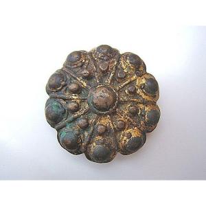 Broche Médiévale, Vers 1000/1200. Allemagne. Bronze.
