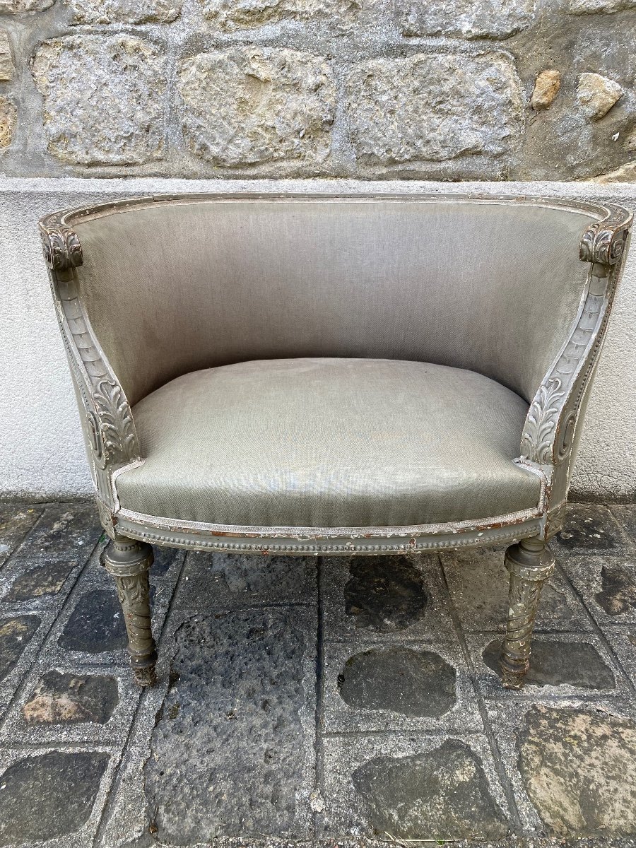 Fauteuil Marquise Style Louis XVI-photo-4