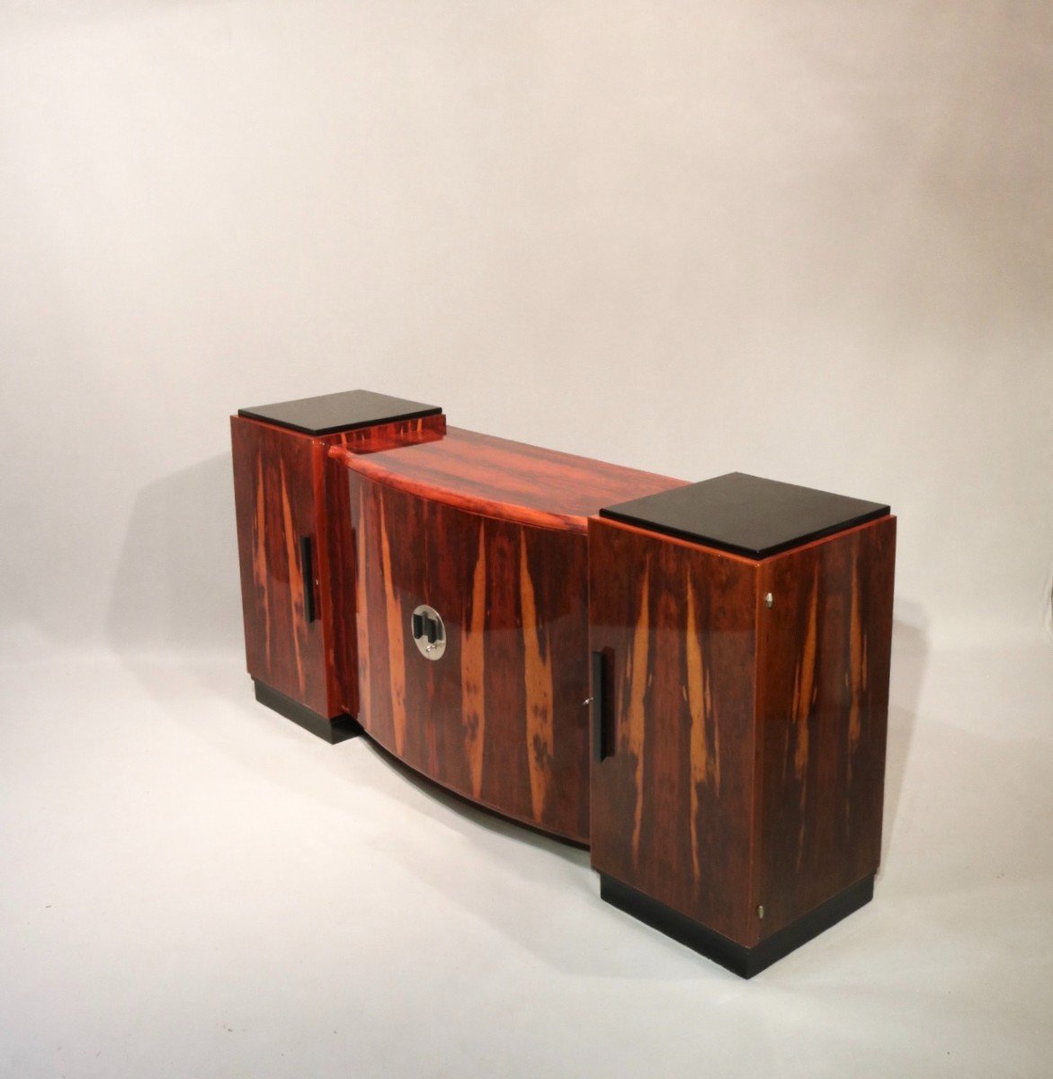 Buffet, Macassar Ebony Art Deco Sideboard-photo-3