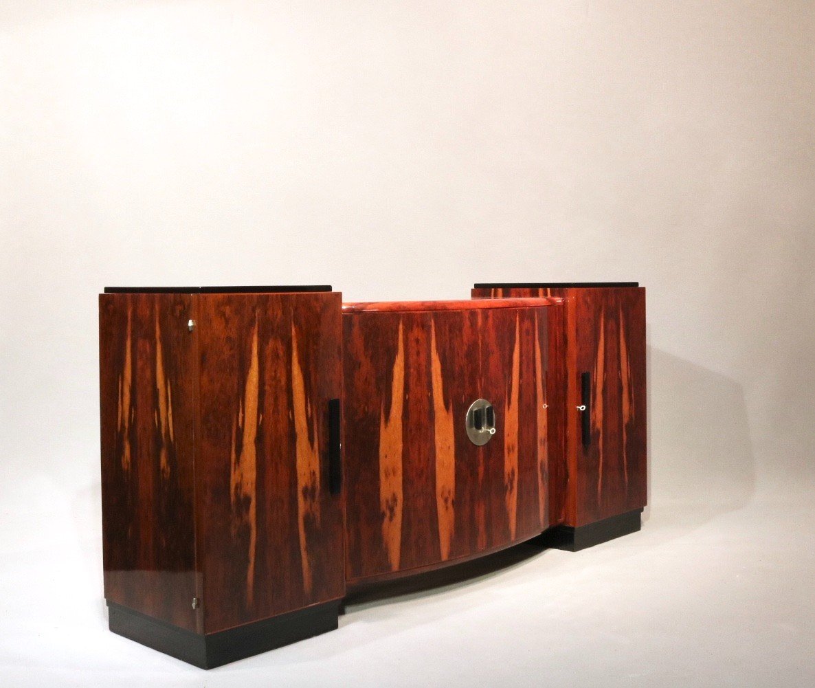 Buffet, Macassar Ebony Art Deco Sideboard-photo-7