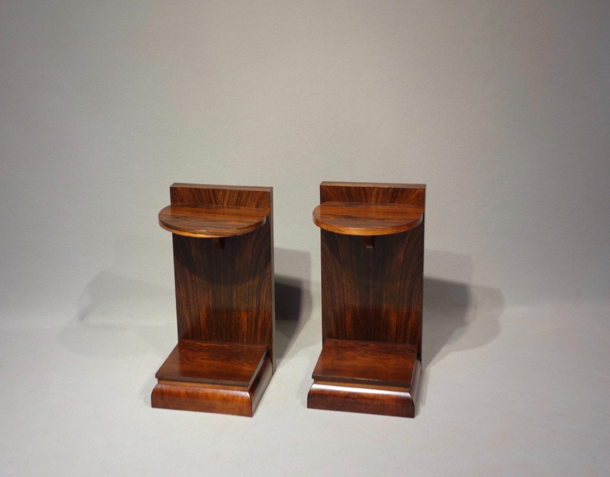 Pair Of Art Deco Bedside Tables Or Side Tables 