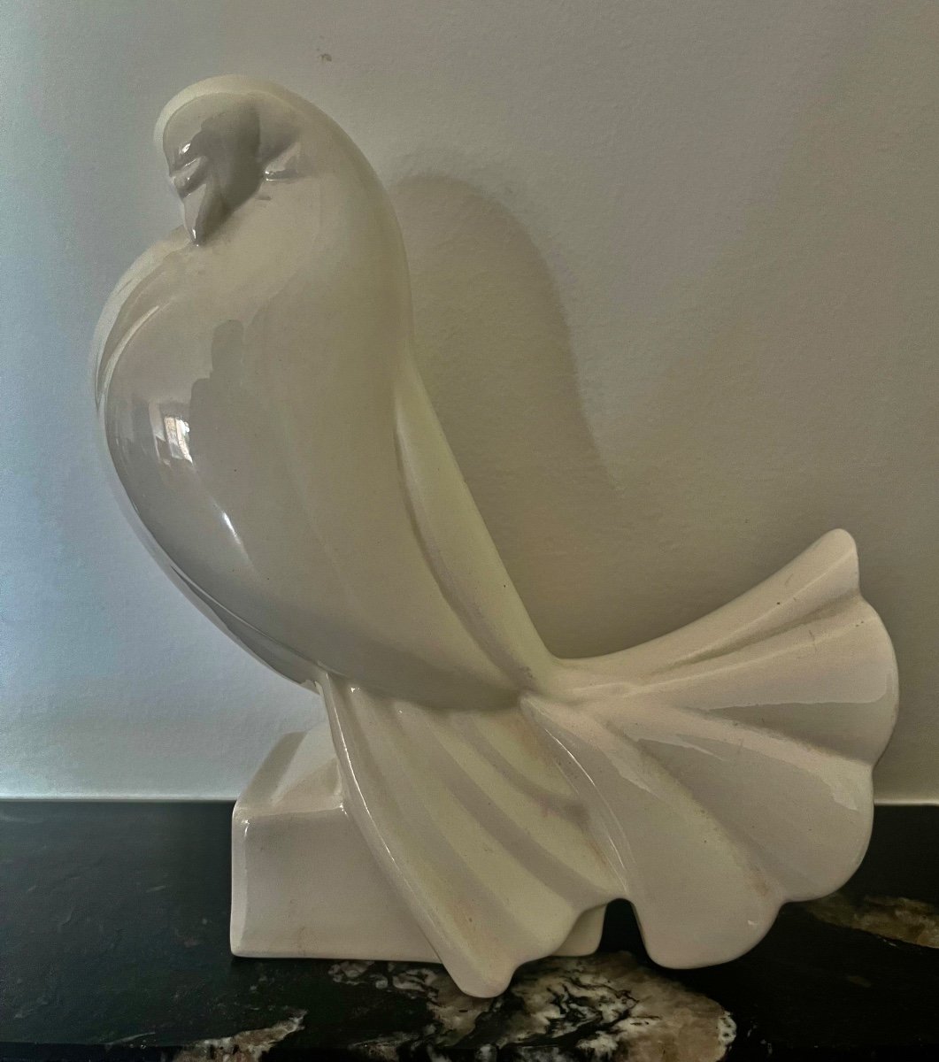 Adnet Dove Ceramic Art Deco Period