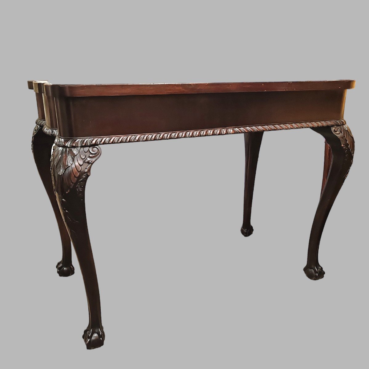 19th Century Chippendale Style Mahogany Desk-photo-4