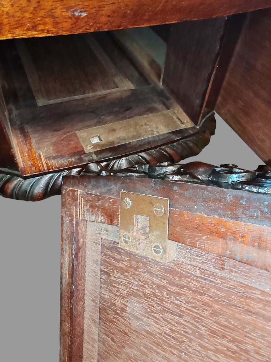 19th Century Chippendale Style Mahogany Desk-photo-2