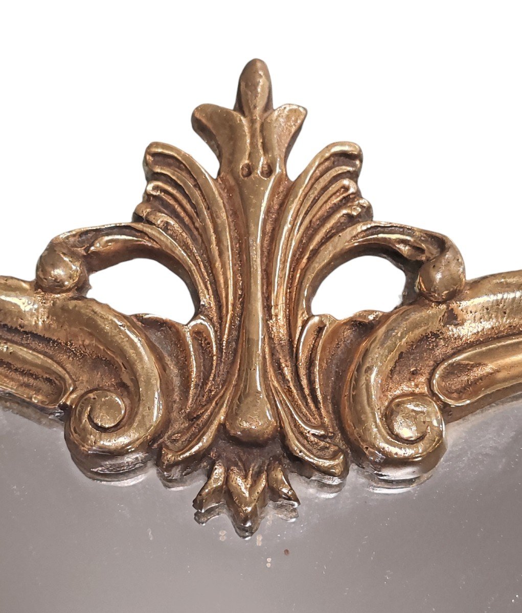 Miroir Style Louis XV En Bronze-photo-3