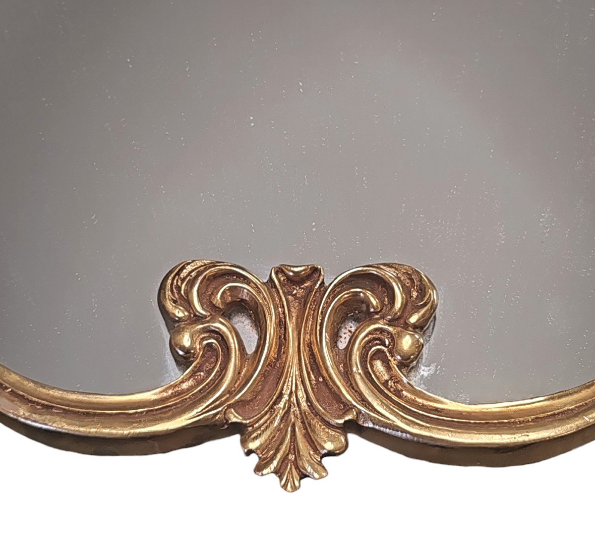 Miroir Style Louis XV En Bronze-photo-4